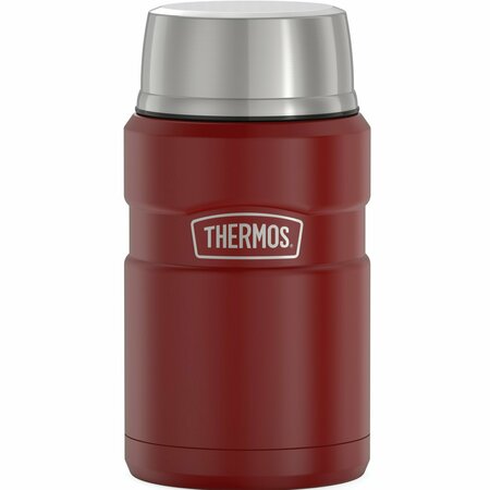 THERMOS 24-Ounce Stainless King Vacuum-Insulated Stainless Food Jar (Rustic Red) SK3020MR4